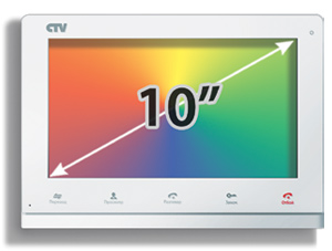 Комплект с установкой видеодомофона регистратора СTV M4101 10”