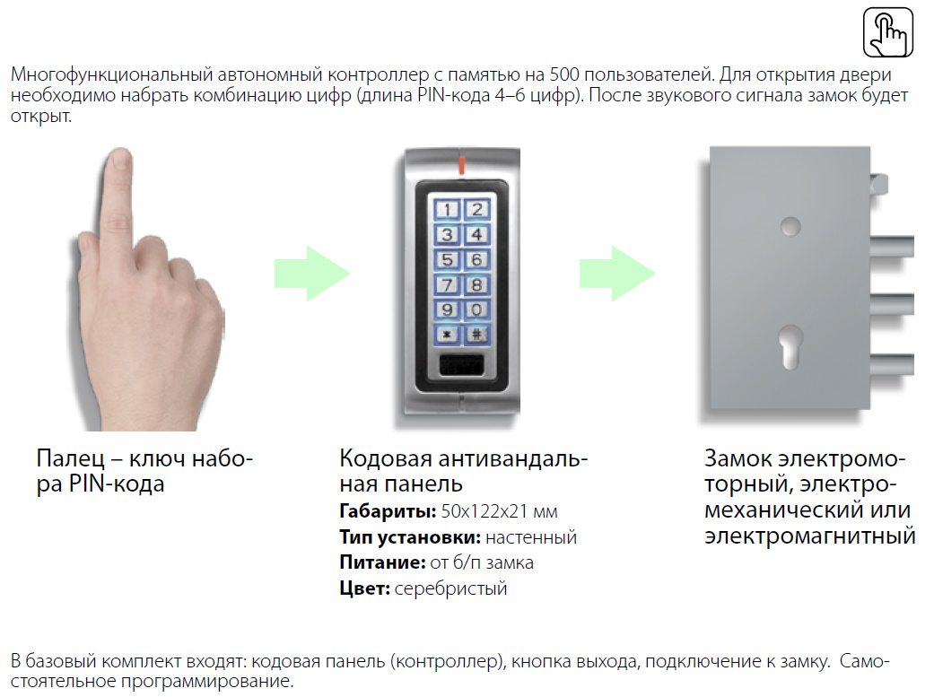 Cистема контроля доступа КОДОВАЯ ПАНЕЛЬ